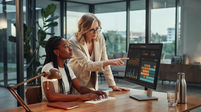 1-two-businesswomen-reviewing-data-dashboard-computer-office